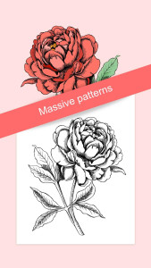 اسکرین شات 2 برنامه Flowers Coloring Books