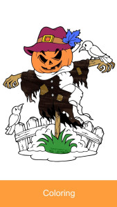 اسکرین شات 8 بازی 2025 Halloween Coloring Books