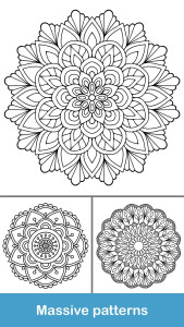 اسکرین شات 4 بازی 100+ Mandala coloring pages