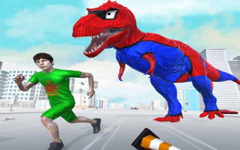 اسکرین شات برنامه Angry Dinosaur City Rampage 5