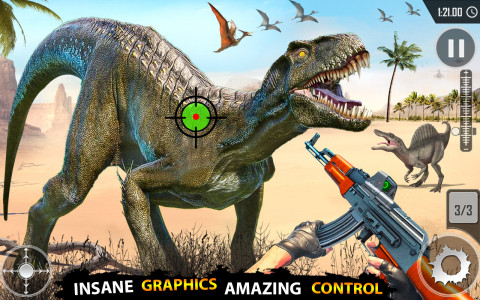 اسکرین شات بازی Wild Dinosaur Hunting Dino Sim 7