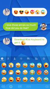 اسکرین شات برنامه Kiwi Keyboard Funny emoji 2