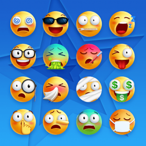 اسکرین شات برنامه Kiwi Keyboard Funny emoji 4