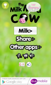 اسکرین شات برنامه Milk the Mad Cow 1