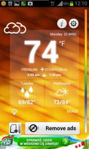 اسکرین شات برنامه Weather Thermometer 5