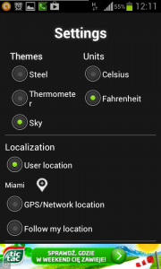 اسکرین شات برنامه Weather Thermometer 8