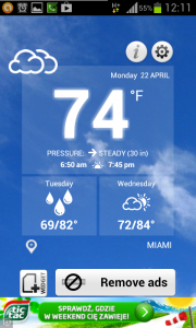 اسکرین شات برنامه Weather Thermometer 7