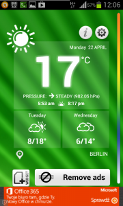 اسکرین شات برنامه Weather Thermometer 1