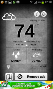 اسکرین شات برنامه Weather Thermometer 6