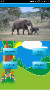 اسکرین شات برنامه فلش کارت انگلیسی حیوانات همراه با تست یادگیری 7