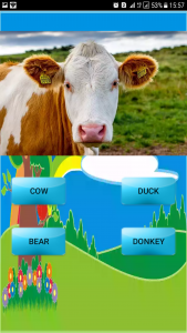 اسکرین شات برنامه فلش کارت انگلیسی حیوانات همراه با تست یادگیری 6