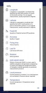 اسکرین شات برنامه GPS Data 7