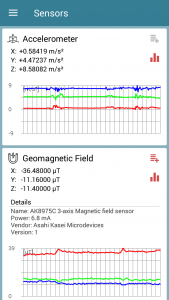 اسکرین شات برنامه Sensors Toolbox 2