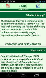 اسکرین شات برنامه Cognitive Diary CBT Self-Help 5