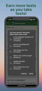 اسکرین شات برنامه Know Yourself Personality Test 4