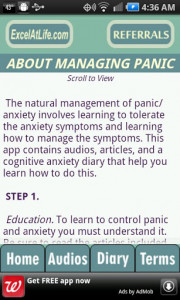 اسکرین شات برنامه Stop Panic & Anxiety Self-Help 2