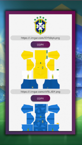اسکرین شات برنامه Dream league Brasileiro kits soccer 1