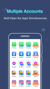 اسکرین شات 1 برنامه Multiple Accounts: Dual Space