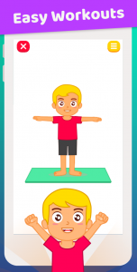اسکرین شات 5 برنامه Exercise For Kids at Home