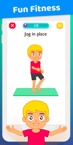 اسکرین شات 2 برنامه Exercise For Kids at Home