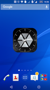 اسکرین شات برنامه Exo clock widgets 2