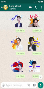 اسکرین شات برنامه EXO 엑소 KPOP Meme Whatsapp Stickers WAStickerApps 2