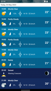 اسکرین شات 3 برنامه Weather XL Austria PRO