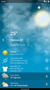 اسکرین شات برنامه Weather XL Austria PRO 1