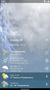 اسکرین شات برنامه Weather XL Austria PRO 2
