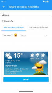 اسکرین شات 7 برنامه Weather XL Austria PRO