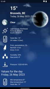 اسکرین شات 3 برنامه Weather Belgium XL PRO