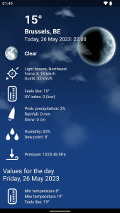 اسکرین شات برنامه Weather Belgium XL PRO 3
