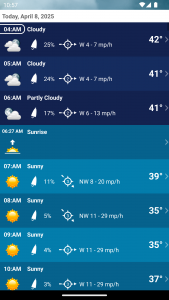 اسکرین شات 4 برنامه Weather XL PRO