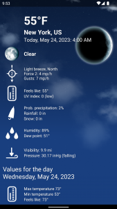 اسکرین شات برنامه Weather XL PRO 3