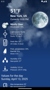 اسکرین شات 3 برنامه Weather XL PRO