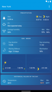 اسکرین شات برنامه Weather XS PRO 3