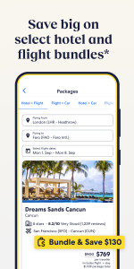 اسکرین شات 6 برنامه Expedia: Hotels, Flights, Cars