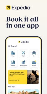 اسکرین شات 1 برنامه Expedia: Hotels, Flights, Cars