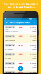 اسکرین شات برنامه Expense Manager 3