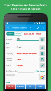 اسکرین شات برنامه Expense Manager 2