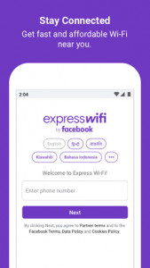 اسکرین شات برنامه Express Wi-Fi by Facebook 1