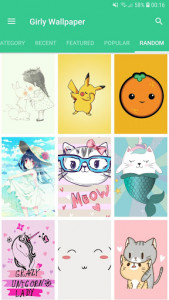 اسکرین شات برنامه Girly wallpapers for cute girls and teens 3