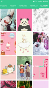 اسکرین شات برنامه Girly wallpapers for cute girls and teens 8