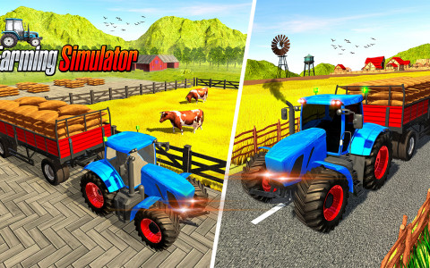 اسکرین شات برنامه Tractor Farming Driving Games 1