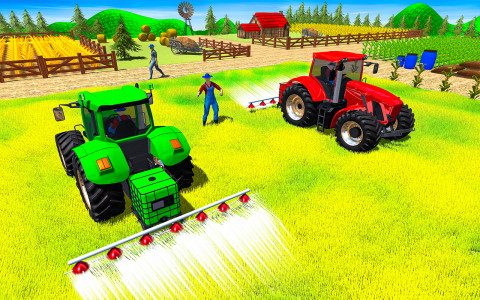 اسکرین شات برنامه Tractor Farming Driving Games 4