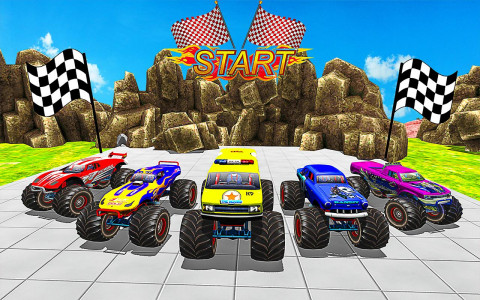 اسکرین شات برنامه Monster Truck Stunt Games 3D 3