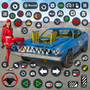 اسکرین شات بازی Demolition Derby Car Games 3D 1