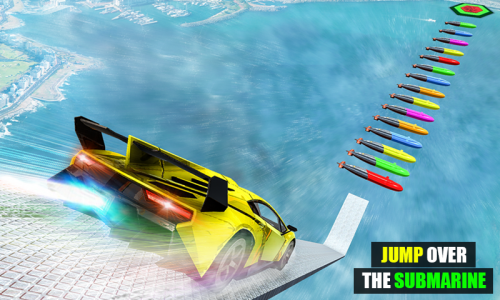 اسکرین شات برنامه Mega Ramp car Impossible Jump 6