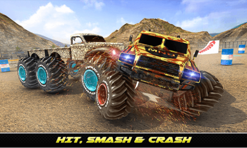 اسکرین شات بازی Army Monster Truck Demolition : Derby Games 2020 3