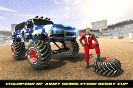 اسکرین شات بازی Army Monster Truck Demolition : Derby Games 2020 5